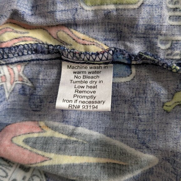 Dem Crazy Men's Shirt Size Medium Button Up America USA Roadtrip Print - Picture 11 of 13